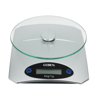 Весы кухонные электронные, нагрузка до 5 кг, пластик, стекло, 20x15x4,5 см