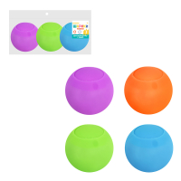 Антистресс шарики для воды многоразовые, силикон, d6см, 3 цвета