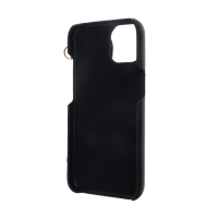 Чехол для смартфона Дизайн, iP - 13 pro, черный, фэшн, цепочка c черной кожей и кулоном