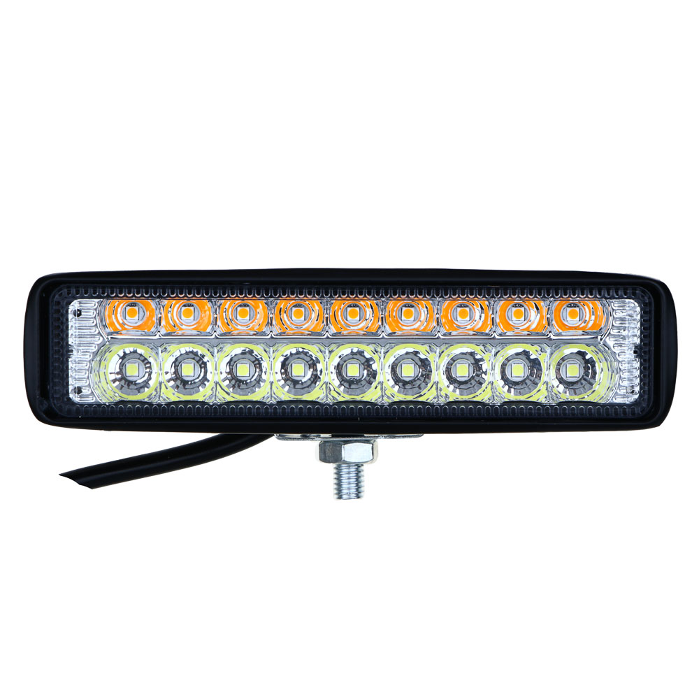 NG Фара светодиодная 54 W (18 SMD), направленный поток, белый + желтый свет