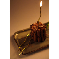 Набор свечей для торта, блеск, 6 шт., 17 см, 4 цвета, парафин
