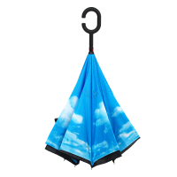 Зонт реверсивный (обратное сложение), сплав, пластик, полиэстер, 58 см, 8 спиц, 3 дизайна 