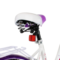 Велосипед 2-х колес. с доп. кол, цв.фиол/бел., D20
