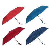 Зонт, полуавтомат, сплав, пластик, полиэстер, 55см, 8 спиц, 4 цвета, арт.3