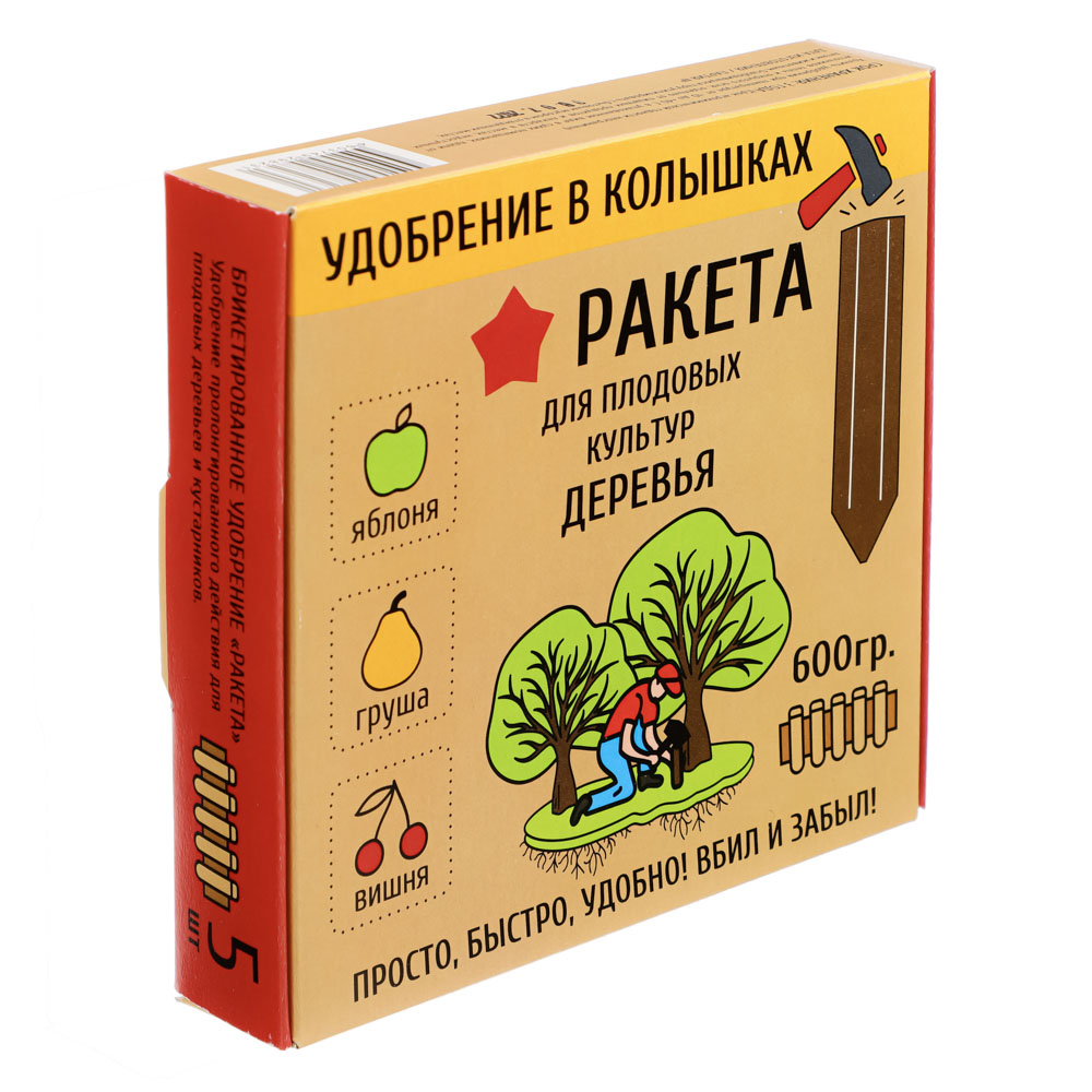 Удобрение в колышках для плодовых деревьев 5шт, 600гр