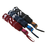 Зонт женский, полуавтомат, сплав, пластик, полиэстер, 55см, 8 спиц, 3 цвета, арт.4