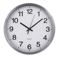 Часы настенные круглые, пластик, d30 см, 1xAA, арт.06-49