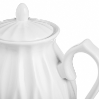 Чайный набор электрический с чашками керамика 1,5 л, белый