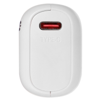 Аккумулятор мобильный Мини, 5000мАч, USB/Type-C, Быстрая зарядка QC3.0+PD, 5A, белый