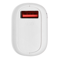 Аккумулятор мобильный Мини, 5000мАч, USB/Type-C, Быстрая зарядка QC3.0+PD, 5A, белый