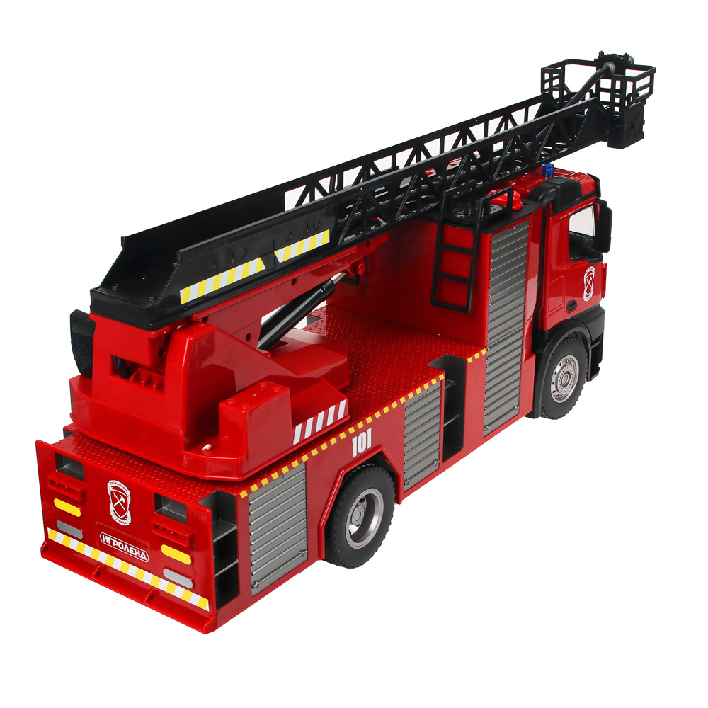 Машина на РУ Пожарная 1:14, функ.вода, звук, свет, движение, АКБ, ABS, 61,8х22х28,5см