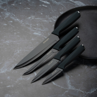 Орис Нож кухонный овощной 9см, нерж.сталь с антиналипающим покрытием, софт-тач