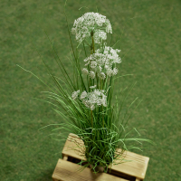 Растение искусственное Болотная трава 80см 5 цветков, поролон, металл, цемент, PVC