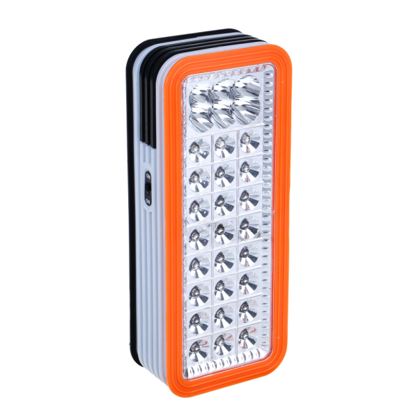 ЕРМАК Фонарь-светильник 24 + 6 ярк. LED, 3xD / шнур 220В, пластик, 24x10 см