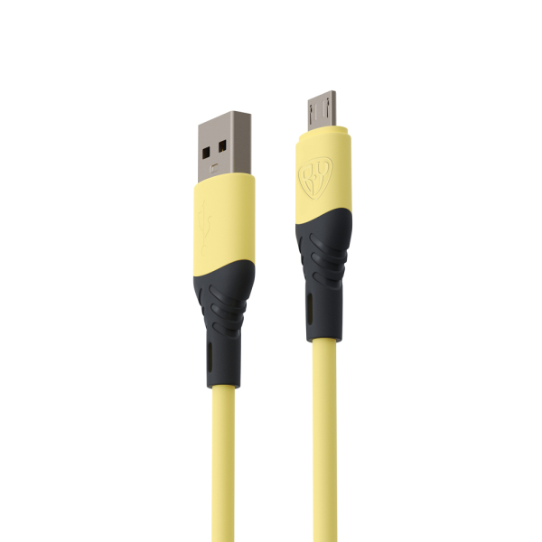 BY Кабель для зарядки Карнавал Micro USB, 1м, 2,4А, желтый