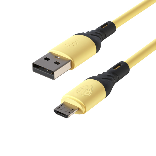 BY Кабель для зарядки Карнавал Micro USB, 1м, 2,4А, желтый