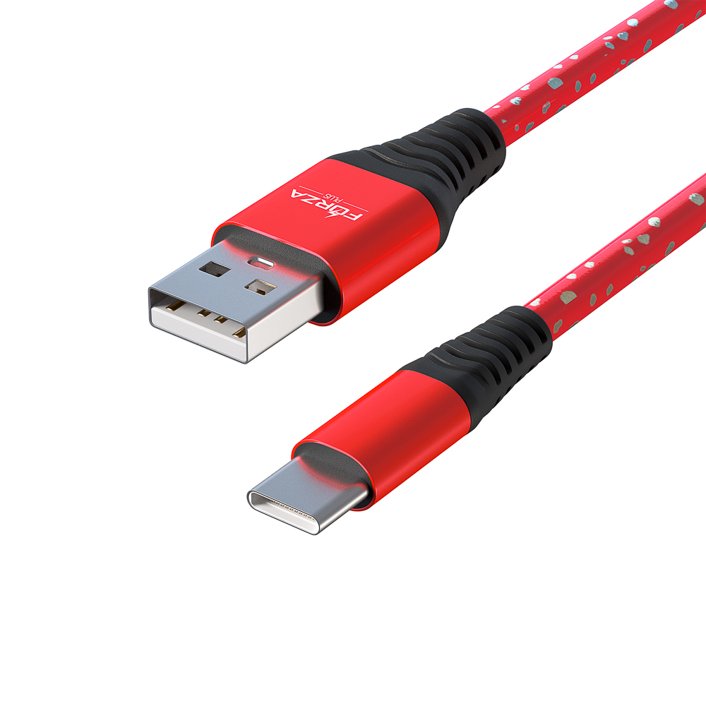 FORZA Кабель для зарядки Звёздное небо Micro USB, 1м, 2А, 4 цвета, пакет