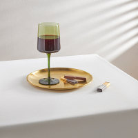 Бокал для вина 320 мл, 8х20 см, стекло, оливковый