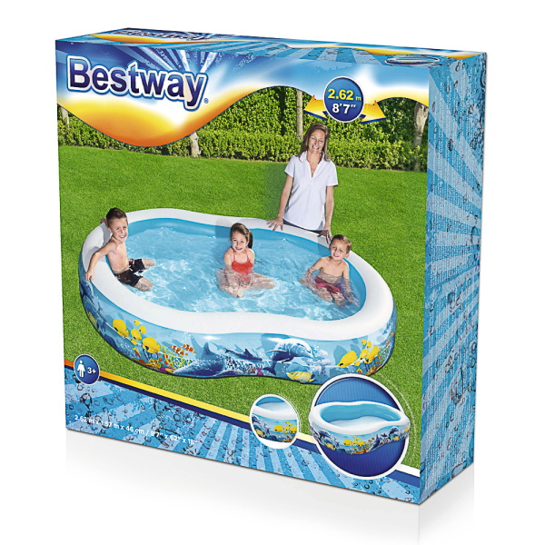 BESTWAY Бассейн детский, 262x157х46см, 54118