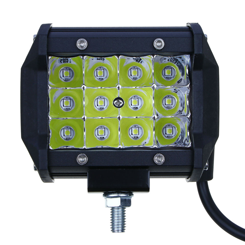 Фара светодиодная 12W (12 SMD),рассеиваемый поток, белый свет