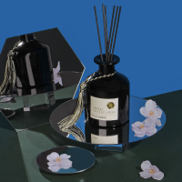 Аромадиффузор в декоративном флаконе, 230 мл, аромат (BLACK AMBER)