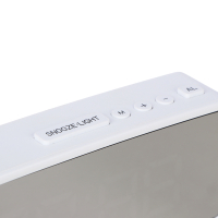 LADECOR CHRONO Будильник электронный, 14x5,7 см, USB/3xAAA, пластик, цвет белый, арт.1