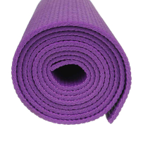 Коврик для йоги и фитнеса 61х173х0,4см, ПВХ, 4 цвета