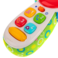 Игрушка обучающая в виде телефона, свет, звук, 2xААA, ABS, 16х8х4см, 2 дизайна