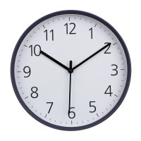 Часы настенные круглые, пластик, d30 см, 1xAA, арт.06-41