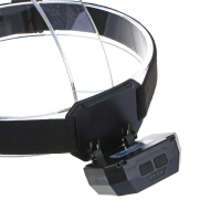 Фонарь на голову, сенсорный, XPE COB LED, 11 режимов, 1000мАч, USB кабель, 6х4,5х3см, пластик