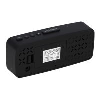 LADECOR CHRONO Будильник электронный, 14x5,7 см, USB/3xAAA, пластик, цвет черный, арт.2