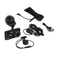 Видеорегистратор Full HD с 2 камерами, 150гр, дисплей 4