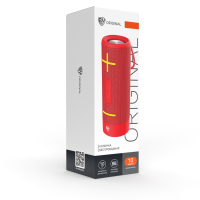 Колонка беспроводная Storm 10Вт, 1800мАч, BT5.0, USB, Micro-SD, AUX, тканевый корпус, красный