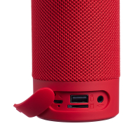 Колонка беспроводная Storm 10Вт, 1800мАч, BT5.0, USB, Micro-SD, AUX, тканевый корпус, красный