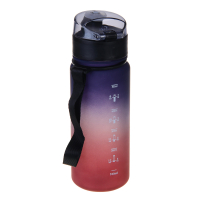 Бутылка спортивная с замком, бордовая, 550мл, РС, РР