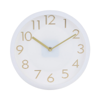 Часы настенные круглые, пластик, d25,5 см, 1xAA, арт.06-56