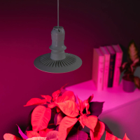 Лампа светодиодная для растений 72LED фиолетовый, 13x8см, E27, 15Вт, 220В, пластик