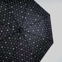 Зонт универсальный, полуавтомат, металл, пластик, полиэстер, 55см, 8 спиц, черный, 3215A