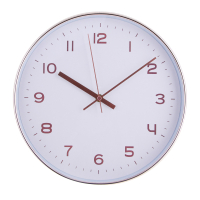 Часы настенные круглые, пластиковая оправа и стеклянная линза, d30 см., арт08-50