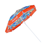 Зонт пляжный, 210D, полиэстер, d160см, h180см, 19/22мм стойка, в чехле