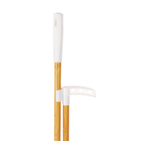 Набор щётка с длинной ручкой + совок пластик, молочный бамбук