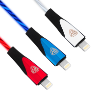 Набор кабелей для зарядки Светящийся, 3 шт. iP, 1м, 2.4А