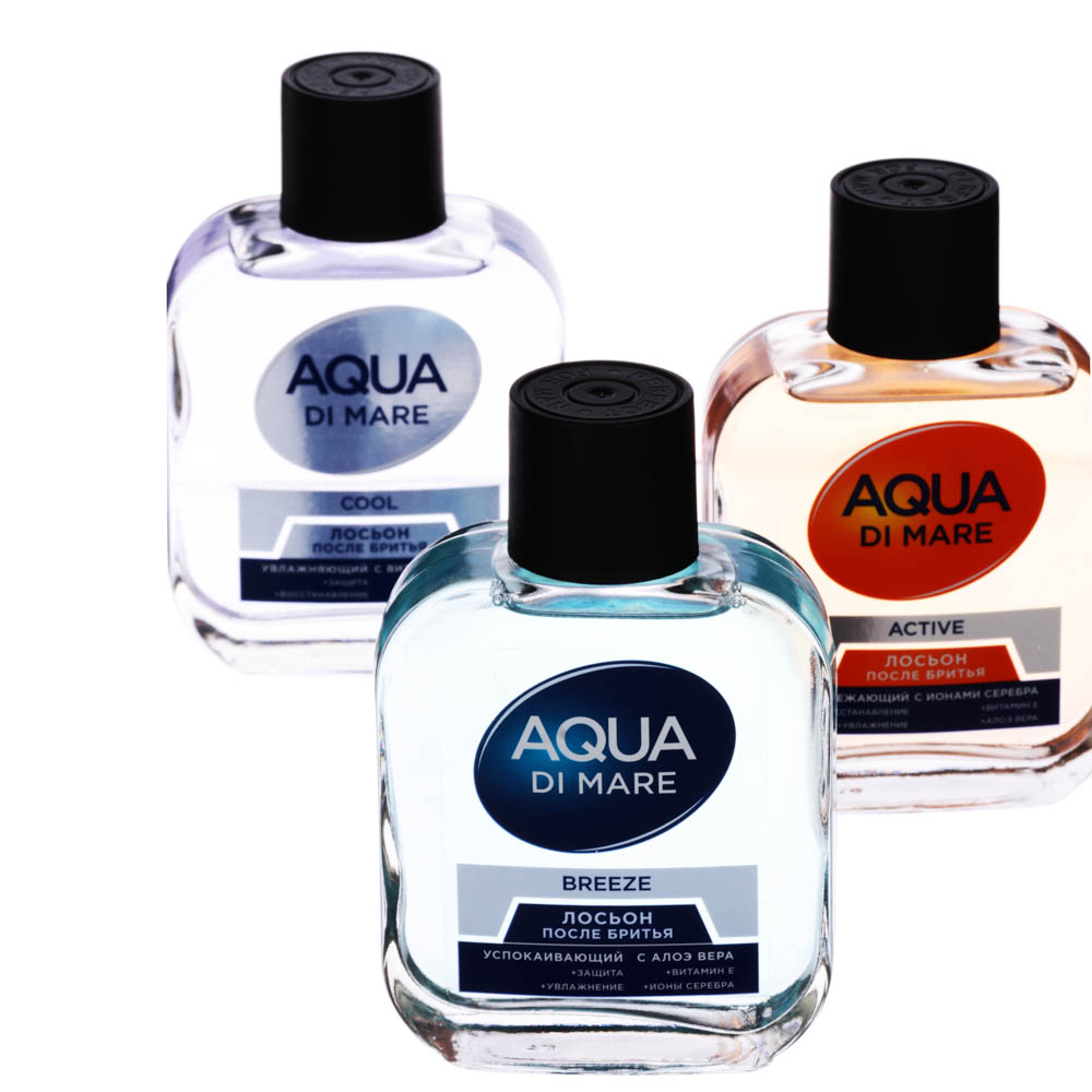 Лосьон после бритья AQUA DI MARE, Cool/Active/Breeze, 100 мл