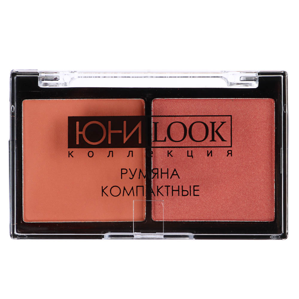 ЮНИLOOK Румяна компактные, 4,6гр, 2 тона, РК-19