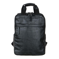 Рюкзак универсальный 41x30x13см, 2 отд., 3 карм., иск.кожа ПРЕМИУМ, сдвоенная ручка, черный