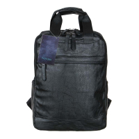 Рюкзак универсальный 41x30x13см, 2 отд., 3 карм., иск.кожа ПРЕМИУМ, сдвоенная ручка, черный