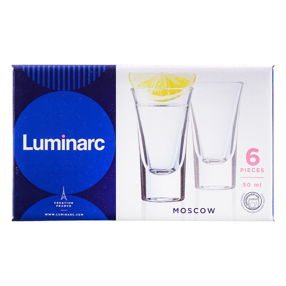 LUMINARC Набор стопок 6шт 50мл Москва, стекло