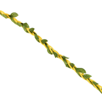 Веревка декоративная с листочками 10м, ПВХ, нейлон