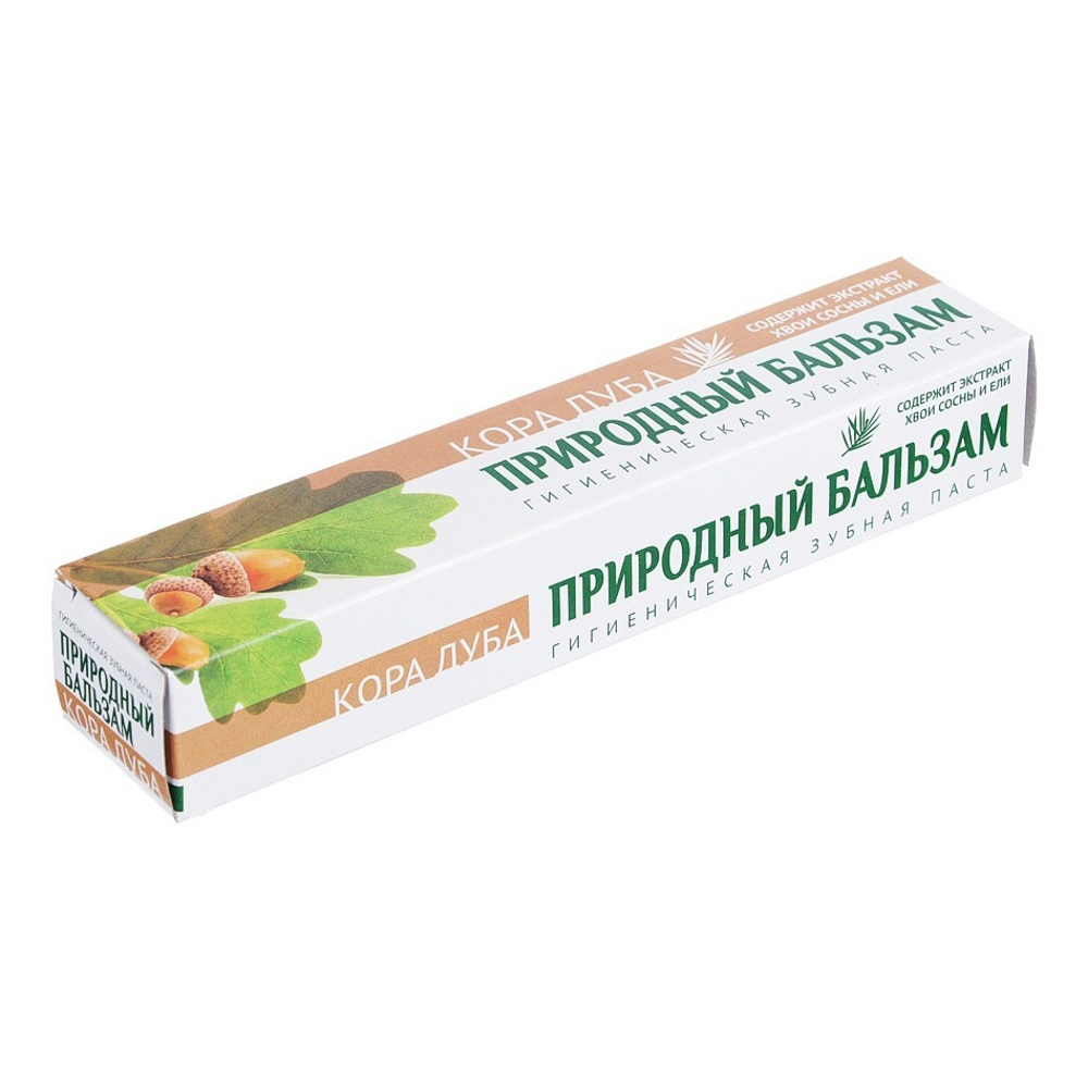 Зубная паста ПРИРОДНЫЙ БАЛЬЗАМ Кора дуба, 90гр