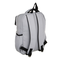 Рюкзак подростковый 40x30x14,5см, 1 отд., 4 карм., карман с прозр.окном, кошелек, ПЭ, серый